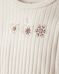 Baby Girl Long-Sleeve Top - Ivory