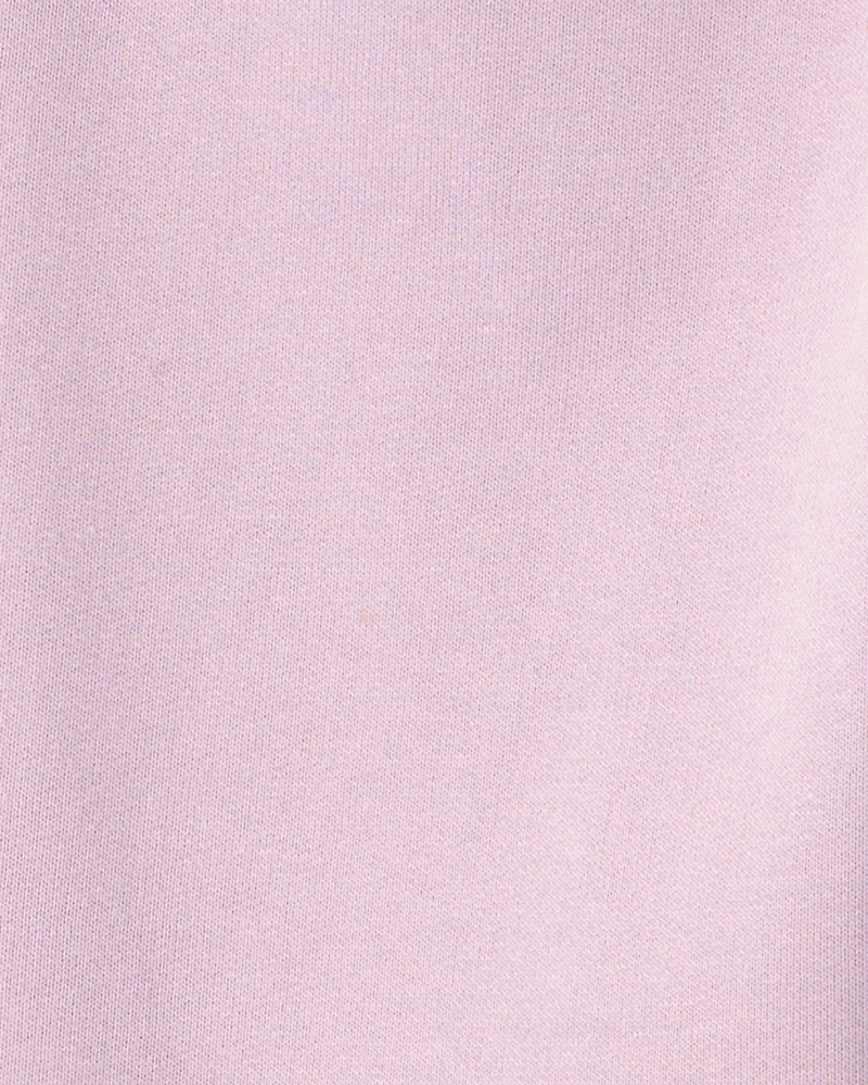 Girls Drawstring Knit Joggers - Purple