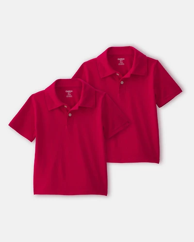 Toddler Boy -Pack Uniform Piqué Polo Shirts