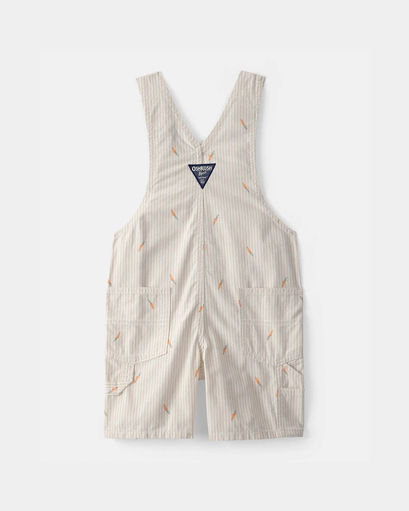 Toddler Easter Carrot Shortall - Cream
