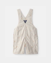 Toddler Easter Carrot Shortall - Cream
