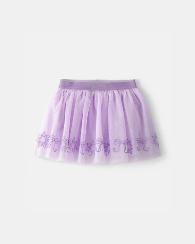 Toddler Girl Disney© Rapunzel Glitter Tulle Skort - Purple