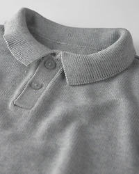 Toddler Boy Organic Cotton Sweater Knit Polo
