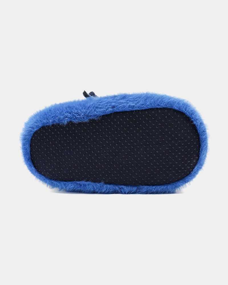 Toddler Boy Dinosaur Slippers - Blue