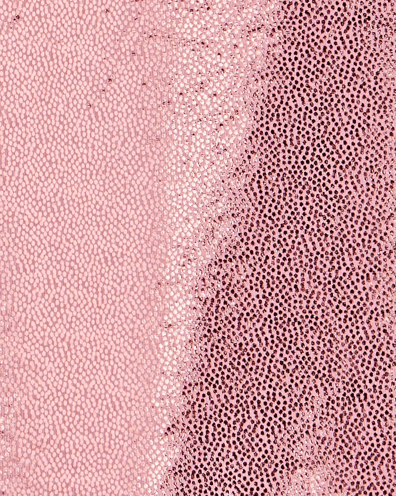 Baby Girl Pull-On Stretch Metallic Leggings - Pink