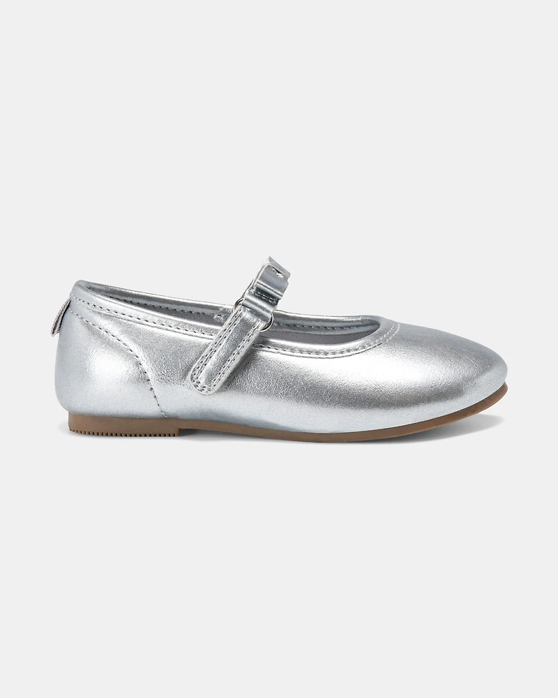 Toddler Girl Dress Shoes - Silver
