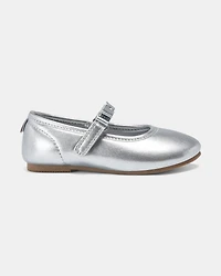 Toddler Girl Dress Shoes - Silver