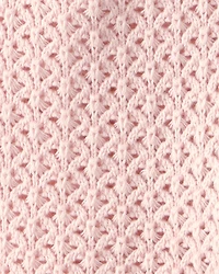 Baby Girl Organic Cotton Sweater Knit Romper