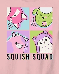 Girls Squishmallow™ Short-Sleeve Graphic Tee - Pink