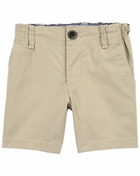 Baby Boy Stretch Chino Shorts - Khaki
