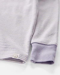 Toddler Girl Striped Organic Cotton Pajamas Set