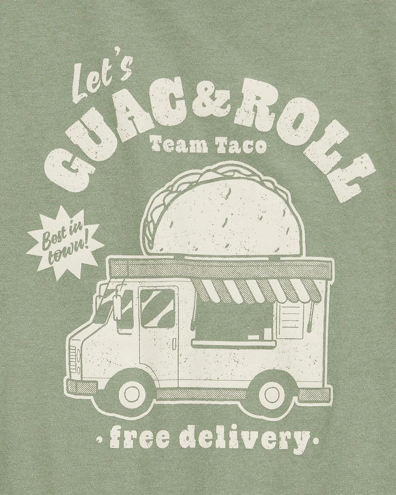 Boys Guac & Roll Short-Sleeve Graphic Tee - Green