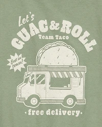 Boys Guac & Roll Short-Sleeve Graphic Tee - Green