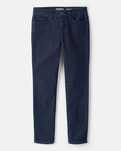 Kid Dark Blue Wash Skinny-Leg Jeans