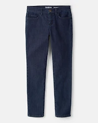 Kid Dark Blue Wash Skinny-Leg Jeans