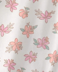 Baby Girl 2-Piece Floral Short-Sleeve Bodysuit & Short Set - Pink/White