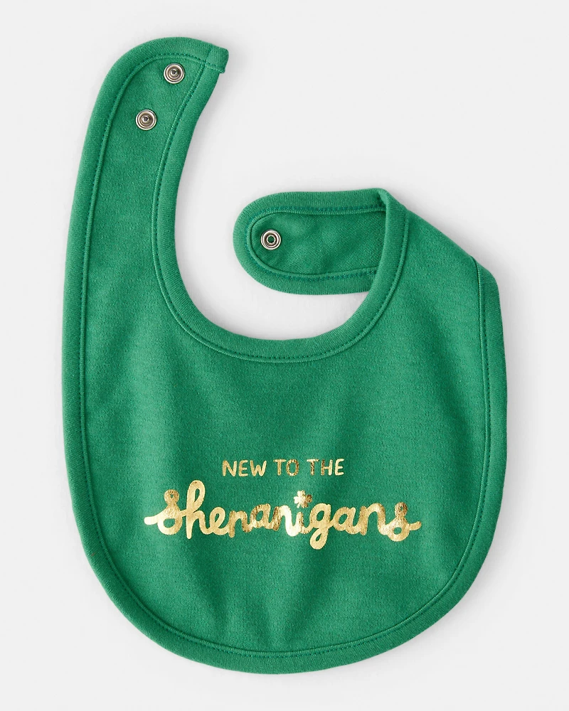 Baby St. Patricks Day Bib - Green