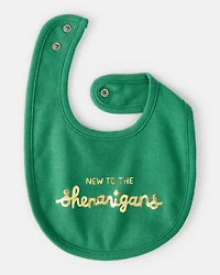 Baby St. Patricks Day Bib - Green