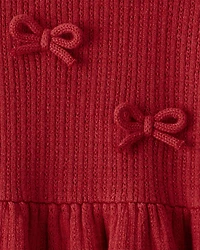 Toddler Girl Organic Cotton Sweater Knit Dress