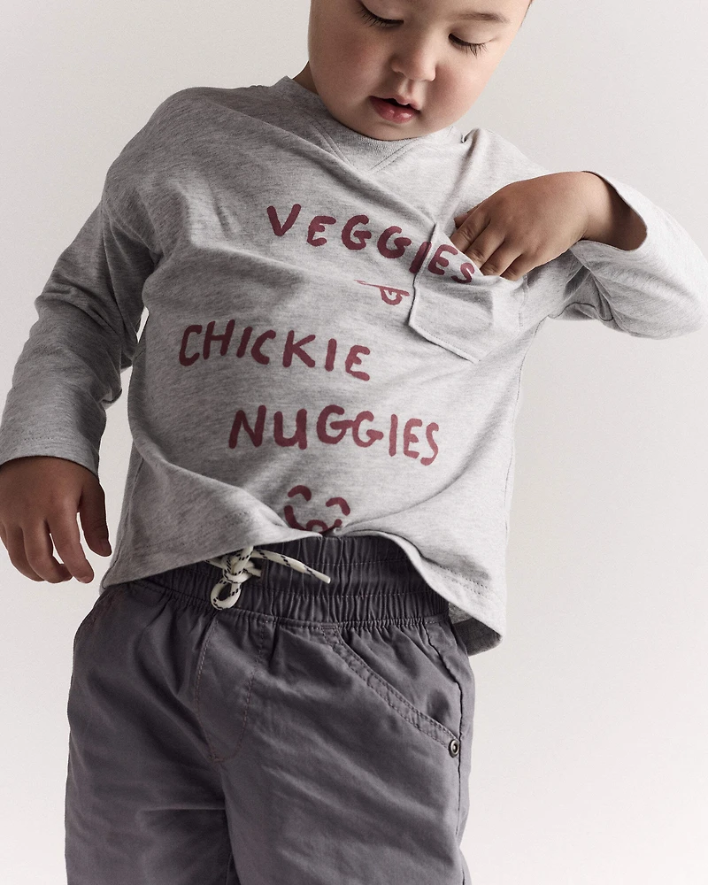 Toddler Boy Dart Pant - Grey