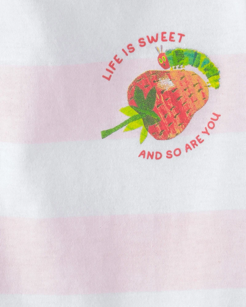 Toddler Girl The Very Hungry Caterpillar™ Striped Graphic Tee - Pink/White