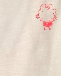 Baby Boy Puffer Fish Graphic Tank - Cream