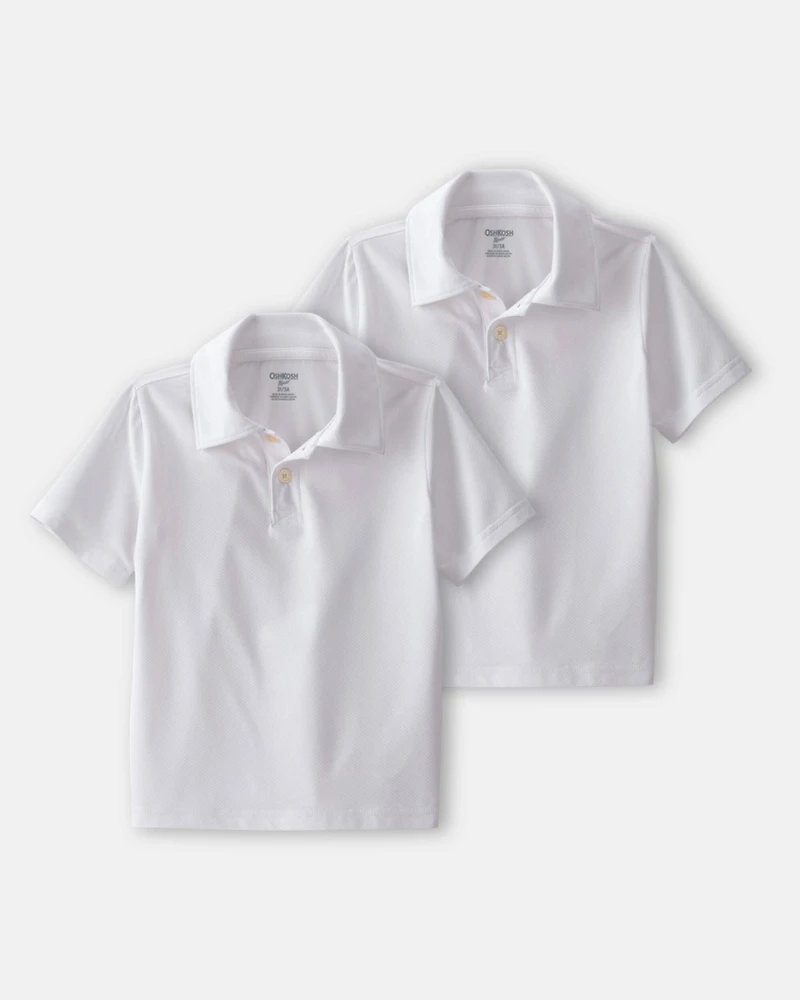 Toddler Boy -Pack Uniform Active Polo Shirts