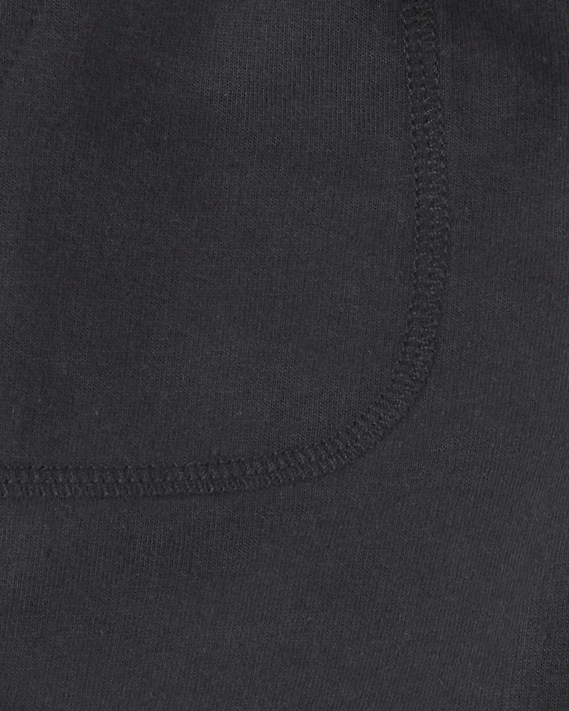 Toddler Boy French Terry Shorts - Black