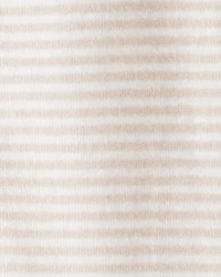 Baby Boy Rhino 100% Cotton Long-Sleeve 2-Way Zip 1-Piece Pajamas - White