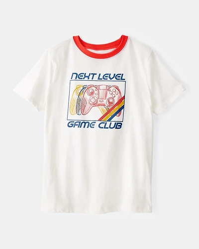 Kid Game Club Short-Sleeve Graphic Tee - White