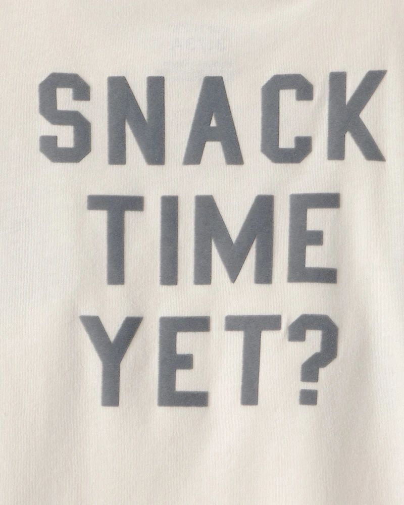 Toddler Boy Cookies & Milk Long-Sleeve Graphic Tee - Cream