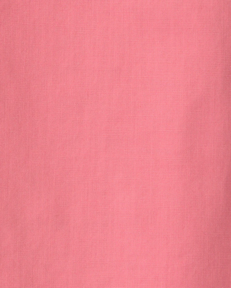 Girls 2-Piece Scallop Top & Short Set - Pink