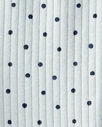 Baby Girl Polka Dot Print Cotton Pull-On Pants - Blue