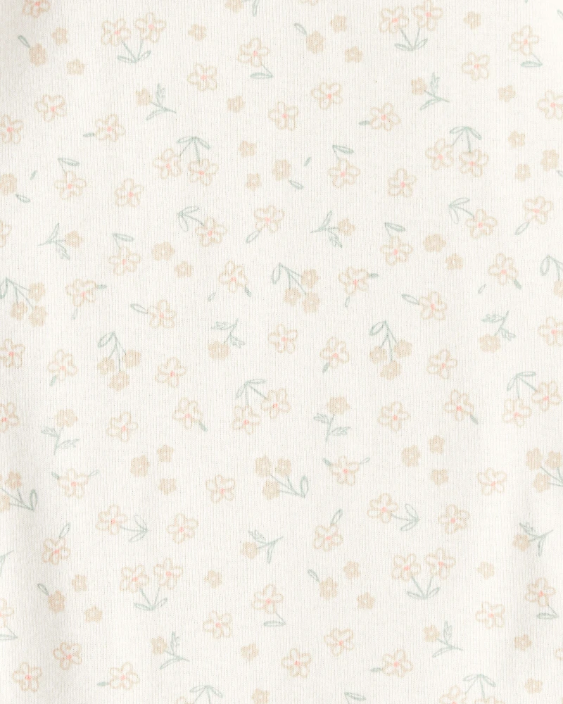 Baby Girl 5-Pack Cowgirl Print Cotton Multipack Bodysuits - White/Blue/Pink