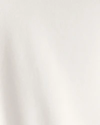 Girls French Terry Hoodie - Ivory