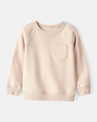 Toddler Boy DayDream Fleece Long-Sleeve Sweatshirt - Khaki