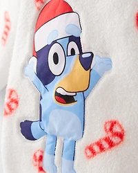 Girls Bluey™ Sherpa Hooded Zip-Up Jacket