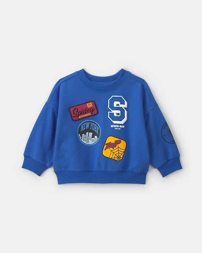 Toddler Boy ©Marvel Spider-Man Pullover Sweatshirt - Blue
