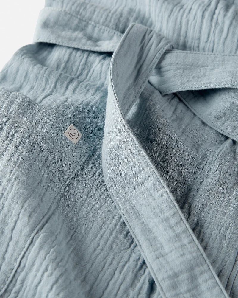 Adult Organic Cotton Gauze Robe