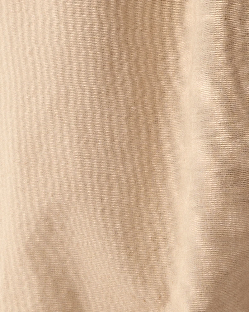 Baby Boy Lined Joggers - Tan