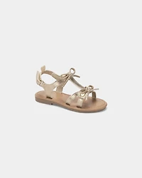 Toddler Girl Metallic Bow Sandals - Gold