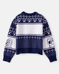 Girls Christmas Bluey™ Long-Sleeve Sweater - Blue