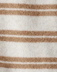 Baby Stripe Sweater Knit Pants - Brown/Cream
