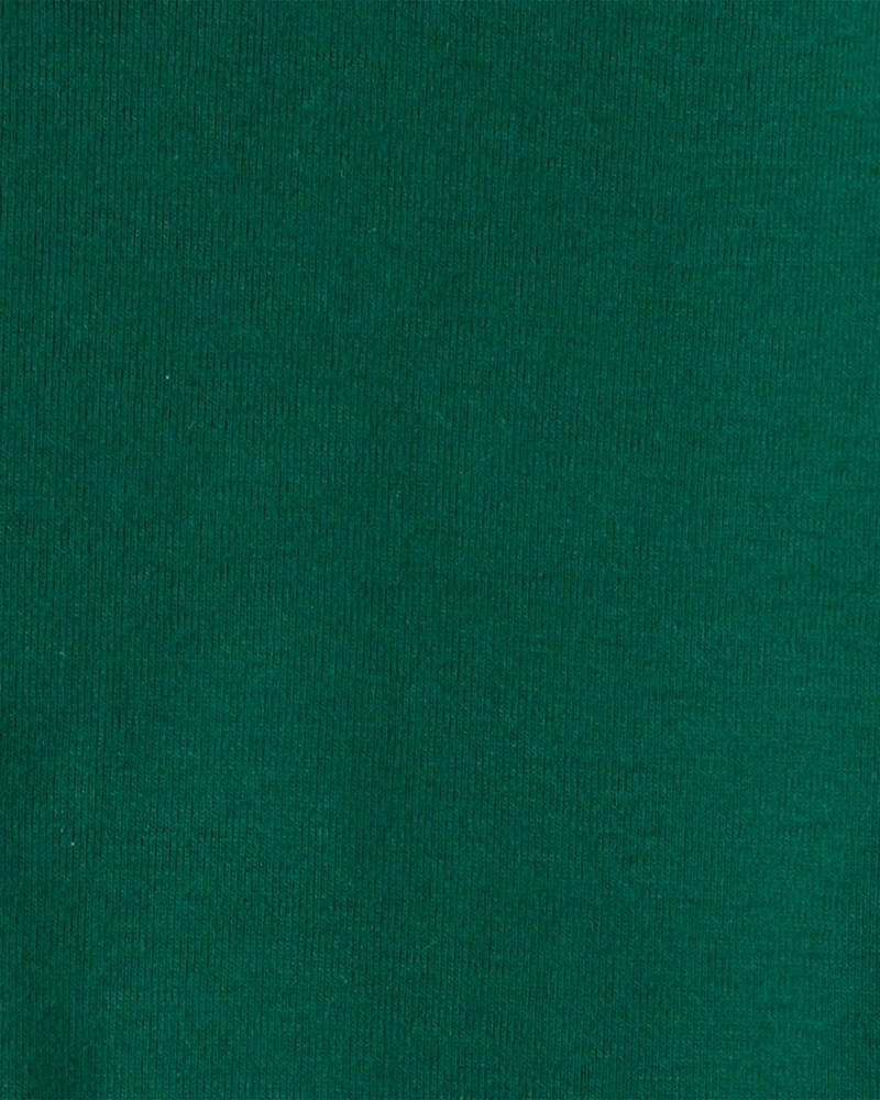 Toddler Snowman Fair Isle Cotton Long-Sleeve Snug Fit 2-Piece Pajamas - Green/White