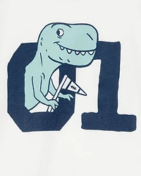 Toddler Dino Short-Sleeve Graphic Tee - Ivory