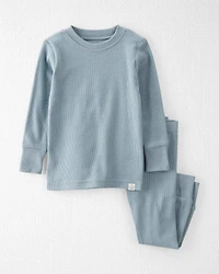 Baby Organic Cotton Ribbed 2-Piece Pajamas Set