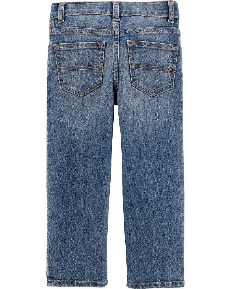 Baby Faded Wash Straight-Leg Jeans