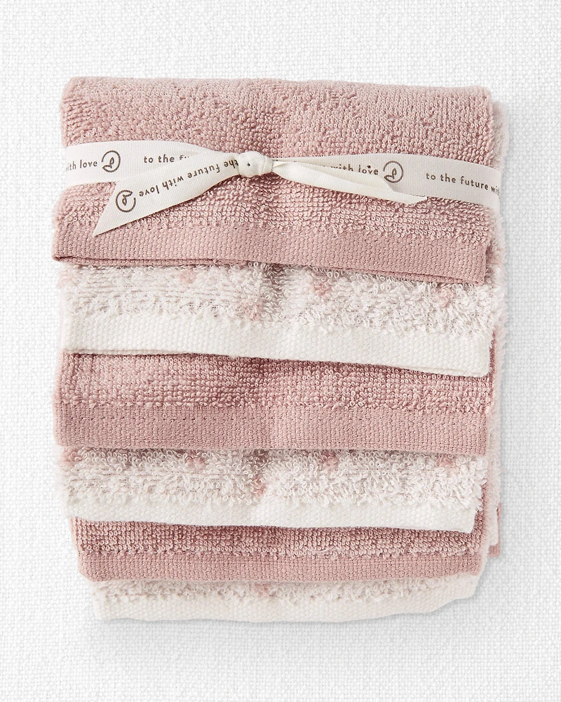 Baby Girl 6-Pack Organic Cotton Washcloths