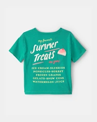 Toddler Girl Ice Cream Graphic Tee - Green