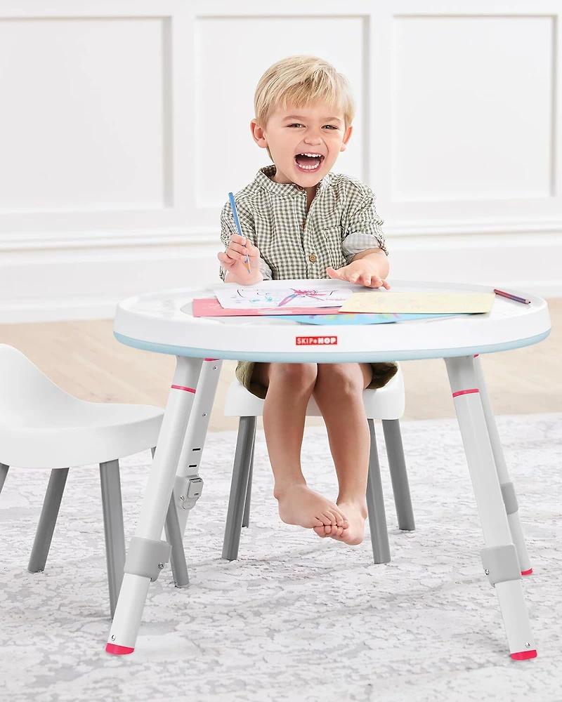 Silver Lining Cloud 3-in-1 Grow with Me Set with Activity Center & Toddler Chairs